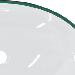 vidaXL Basin Tempered Glass 54.5x35x15.5 cm Transparent 6