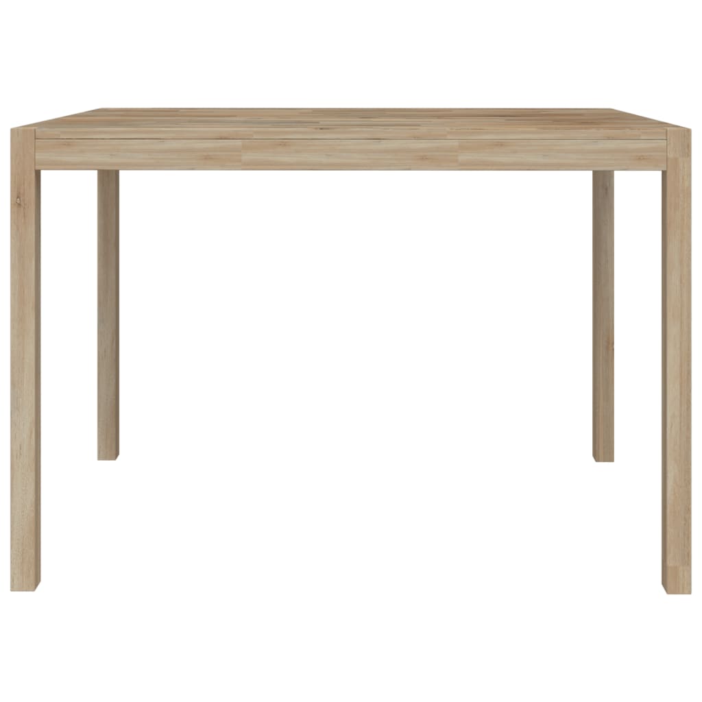 vidaXL Dining Table 110x70x75 cm Solid Wood Acacia 4