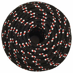 vidaXL Boat Rope Black 14 mm 100 m Polypropylene 3