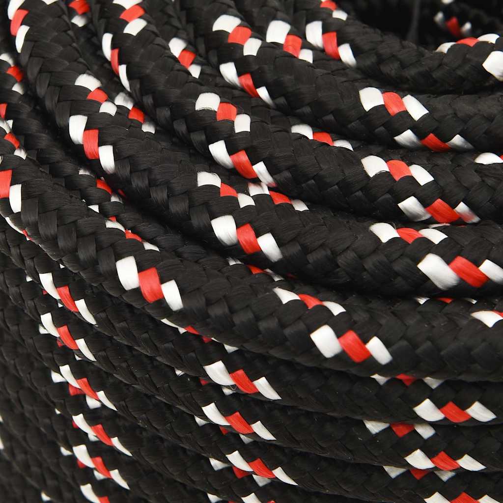 vidaXL Boat Rope Black 14 mm 100 m Polypropylene 4