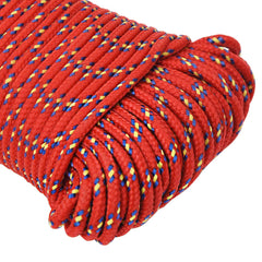 vidaXL Boat Rope Red 4 mm 500 m Polypropylene 4