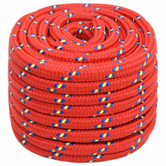 vidaXL Boat Rope Red 20 mm 25 m Polypropylene 2