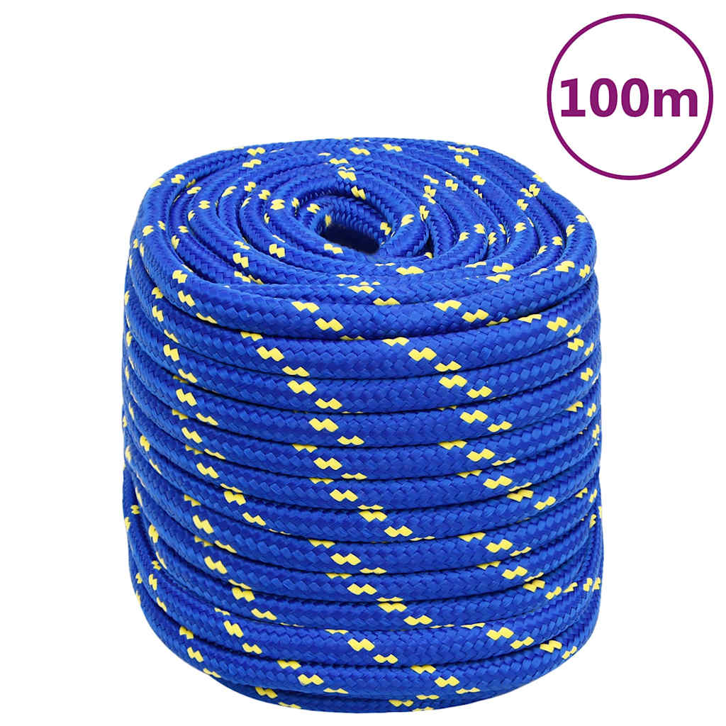 vidaXL Boat Rope Blue 16 mm 100 m Polypropylene 1