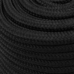 vidaXL Boat Rope Full Black 18 mm 50 m Polypropylene 4