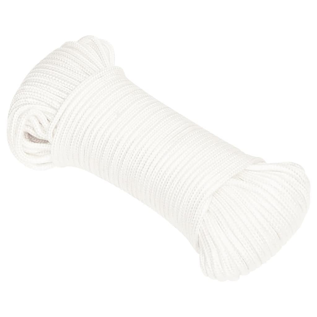 vidaXL Boat Rope Full White 3 mm 500 m Polypropylene 2