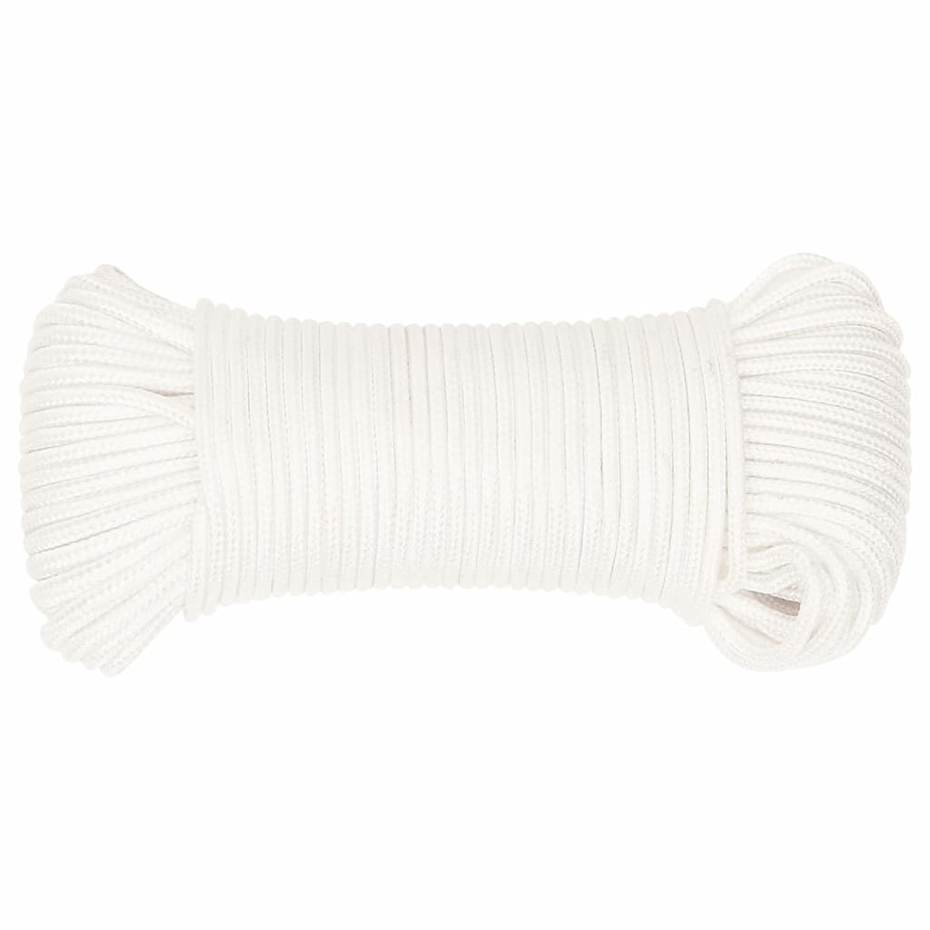 vidaXL Boat Rope Full White 3 mm 500 m Polypropylene 3
