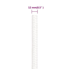 vidaXL Boat Rope Full White 12 mm 100 m Polypropylene 6