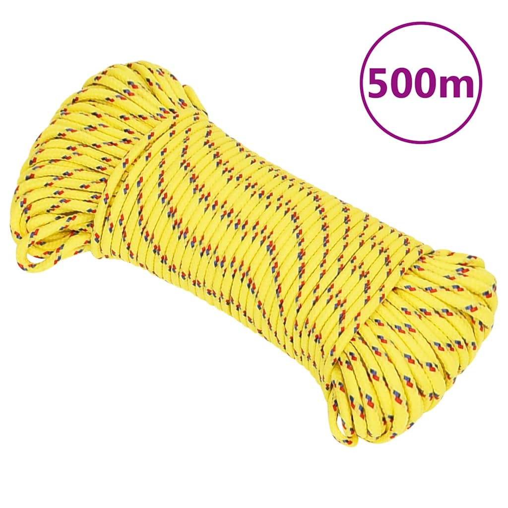 Boat Rope Polypropylene 4 mm in Yellow