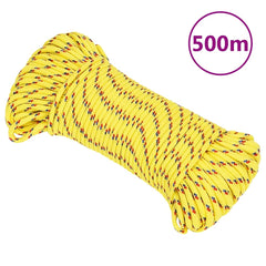 Boat Rope Polypropylene 4 mm in Yellow