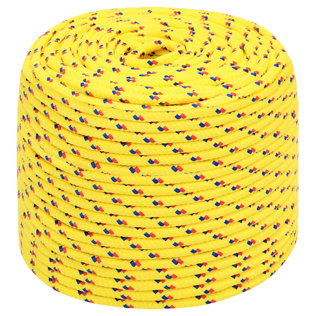 vidaXL Boat Rope Yellow 10 mm 100 m Polypropylene 2
