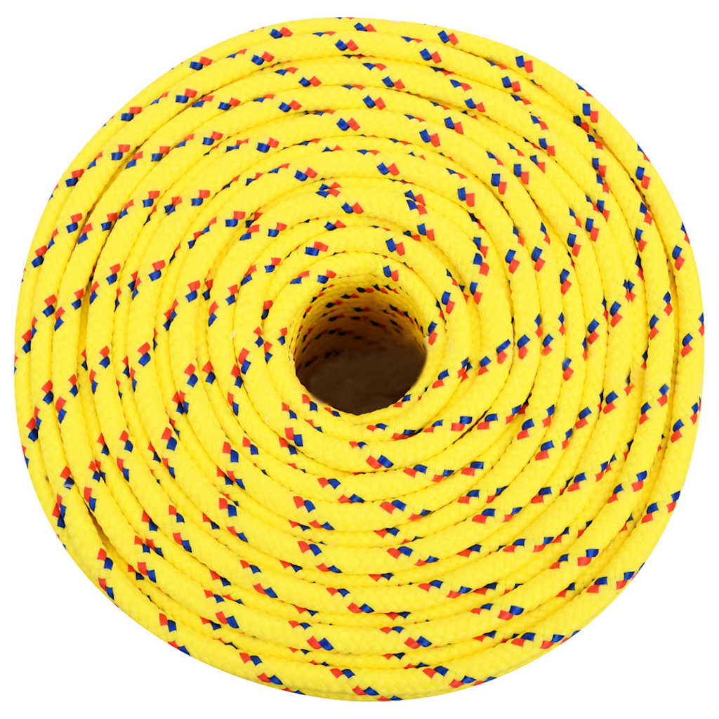 vidaXL Boat Rope Yellow 10 mm 100 m Polypropylene 3