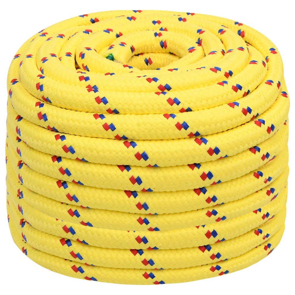 vidaXL Boat Rope Yellow 20 mm 25 m Polypropylene 2
