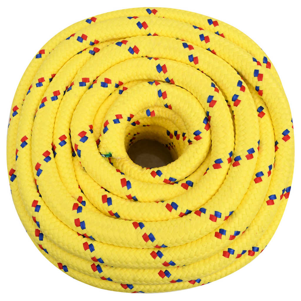 vidaXL Boat Rope Yellow 20 mm 25 m Polypropylene 3