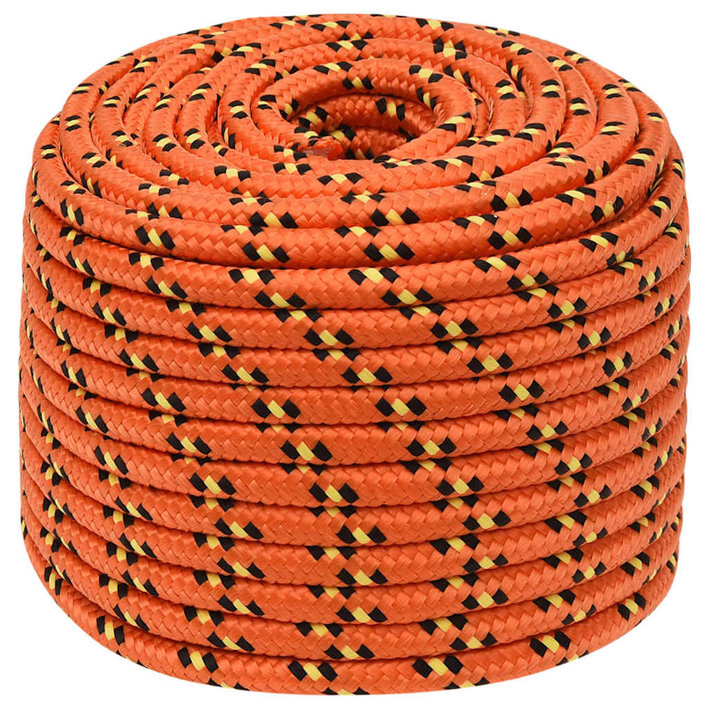 vidaXL Boat Rope Orange 14 mm 50 m Polypropylene 2