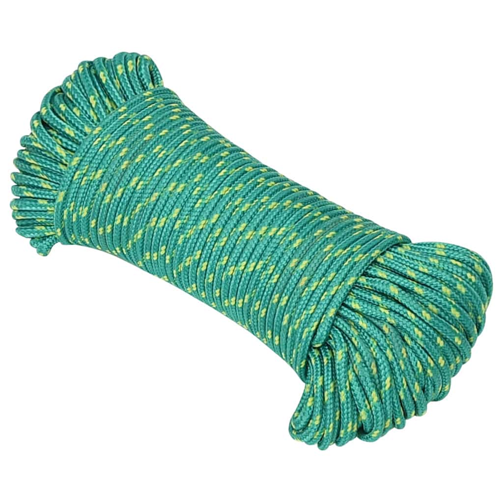 vidaXL Boat Rope Green 4 mm 500 m Polypropylene 2