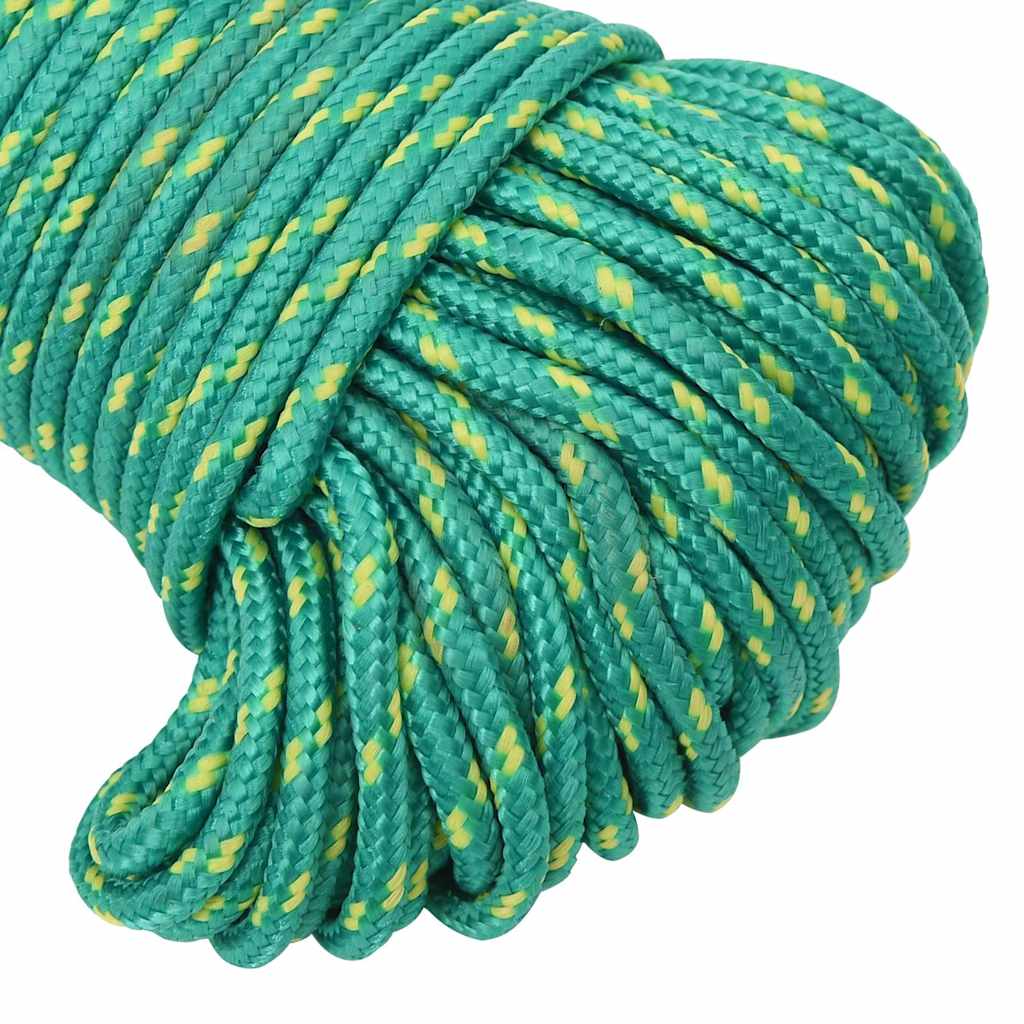 vidaXL Boat Rope Green 4 mm 500 m Polypropylene 4