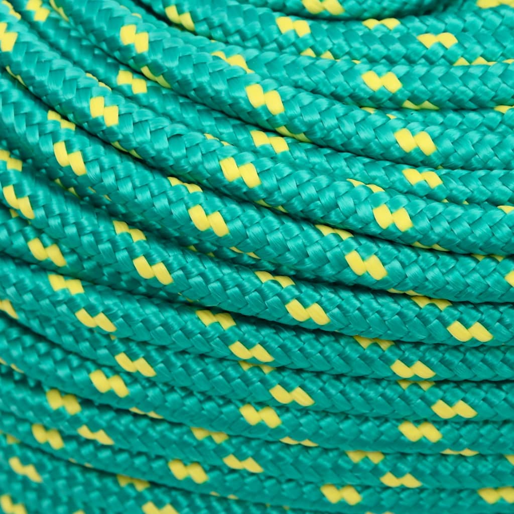 vidaXL Boat Rope Green 6 mm 250 m Polypropylene 4