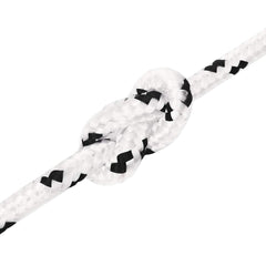 vidaXL Braided Boat Rope White 8 mmx100 m Polyester 4