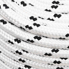 vidaXL Braided Boat Rope White 14 mmx250 m Polyester 3