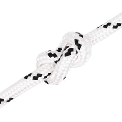 vidaXL Braided Boat Rope White 14 mmx250 m Polyester 4