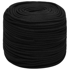 vidaXL Work Rope Black 10 mm 250 m Polyester 2