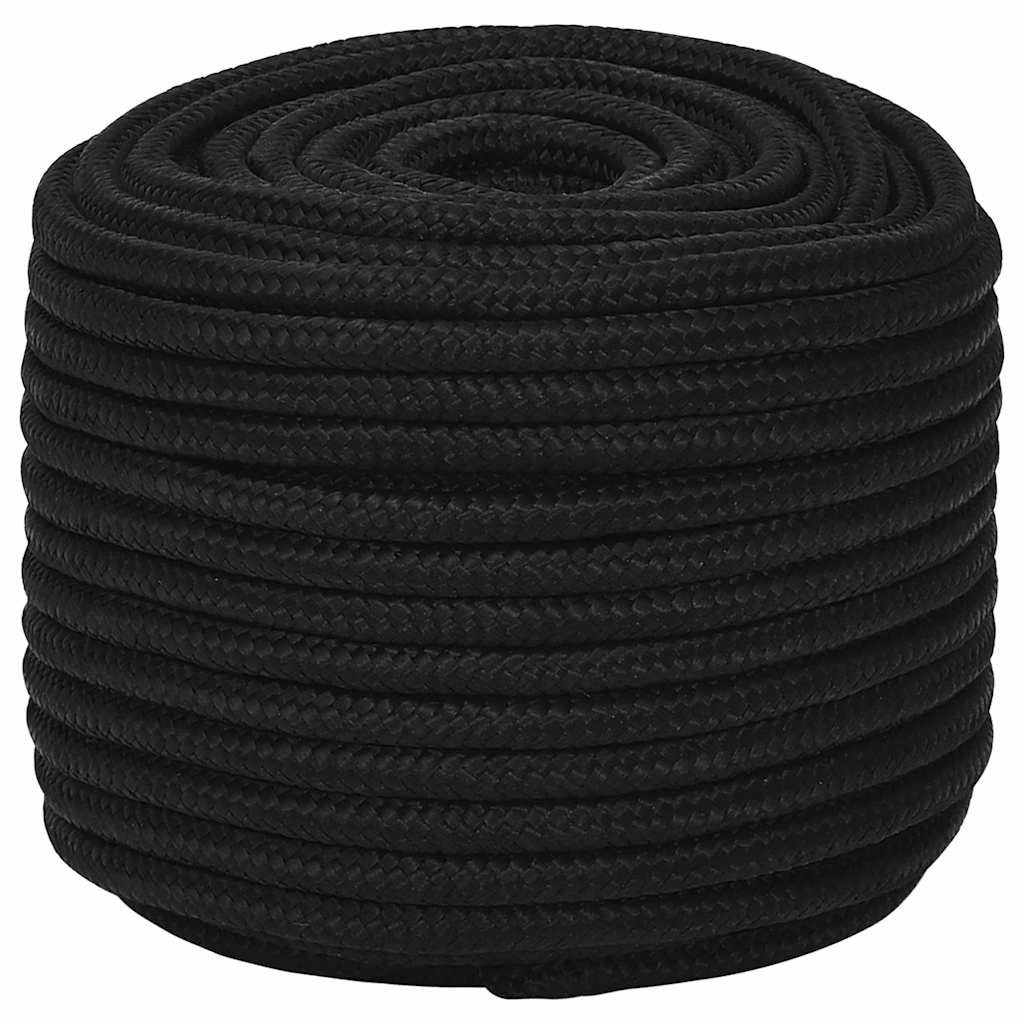 vidaXL Work Rope Black 12 mm 100 m Polyester 2