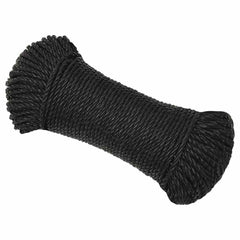 vidaXL Work Rope Black 6 mm 500 m Polypropylene 2