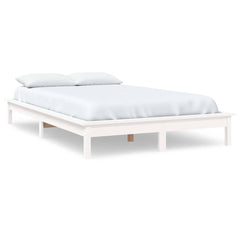 Bed Frame without Mattress Solid Wood Length 200 cm White 120 cm