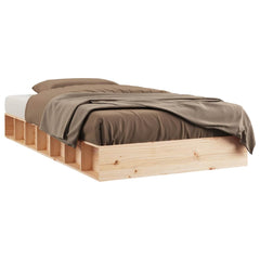 vidaXL Bed Frame without Mattress 90x200 cm Solid Wood 2