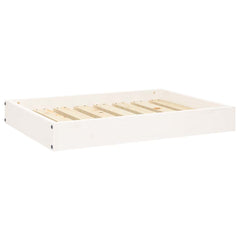 vidaXL Dog Bed White 71,5x54x9 cm Solid Wood Pine 2