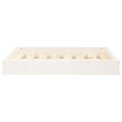 vidaXL Dog Bed White 71,5x54x9 cm Solid Wood Pine 4