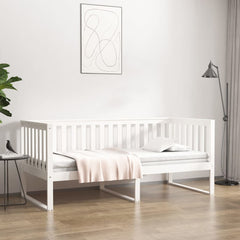 Day Bed without Mattress Solid Wood Pine White 90 cm 200 cm