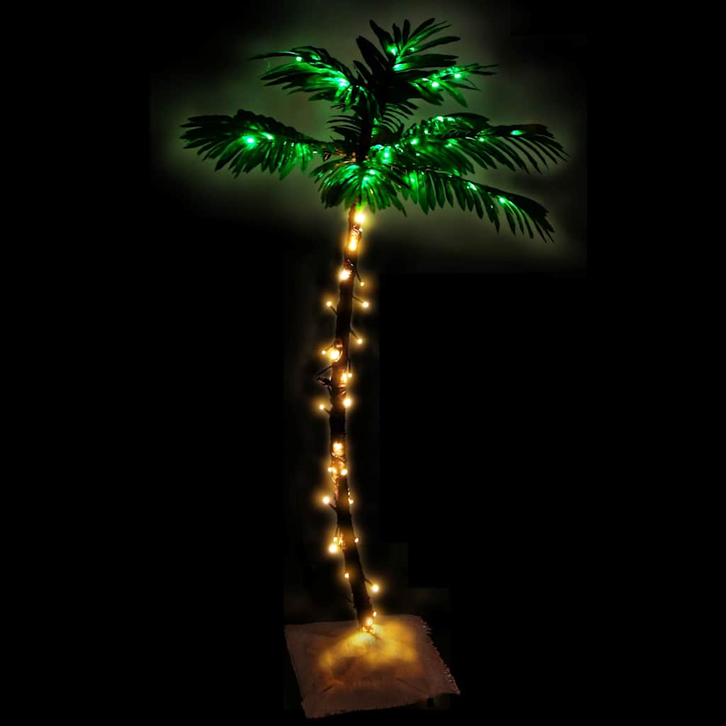 vidaXL LED Palm Tree Warm White 72 LEDs 120 cm 3