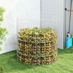 Garden Composter Galvanised Steel Ø 100 x 100 cm