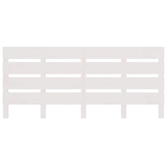 vidaXL Headboard White 200x3x80 cm Solid Wood Pine 4