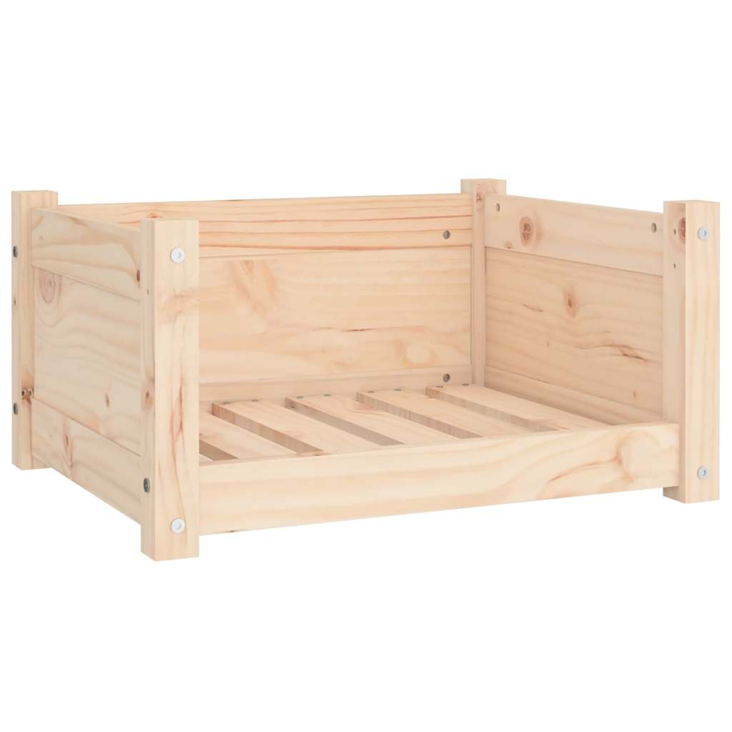 vidaXL Dog Bed 55.5x45.5x28 cm Solid Pine Wood 2