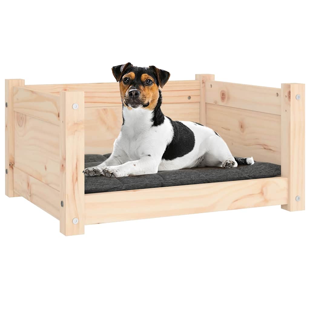 vidaXL Dog Bed 55.5x45.5x28 cm Solid Pine Wood 4