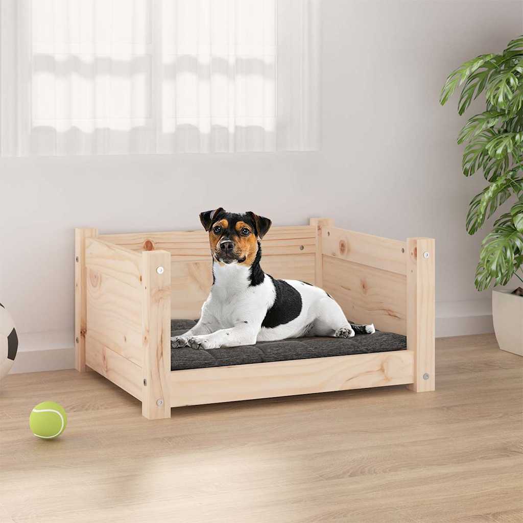 vidaXL Dog Bed 55.5x45.5x28 cm Solid Pine Wood 1