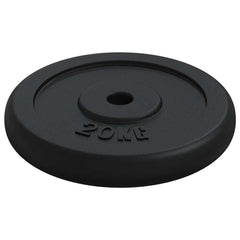 vidaXL Weight Plate 20 kg Cast Iron 4