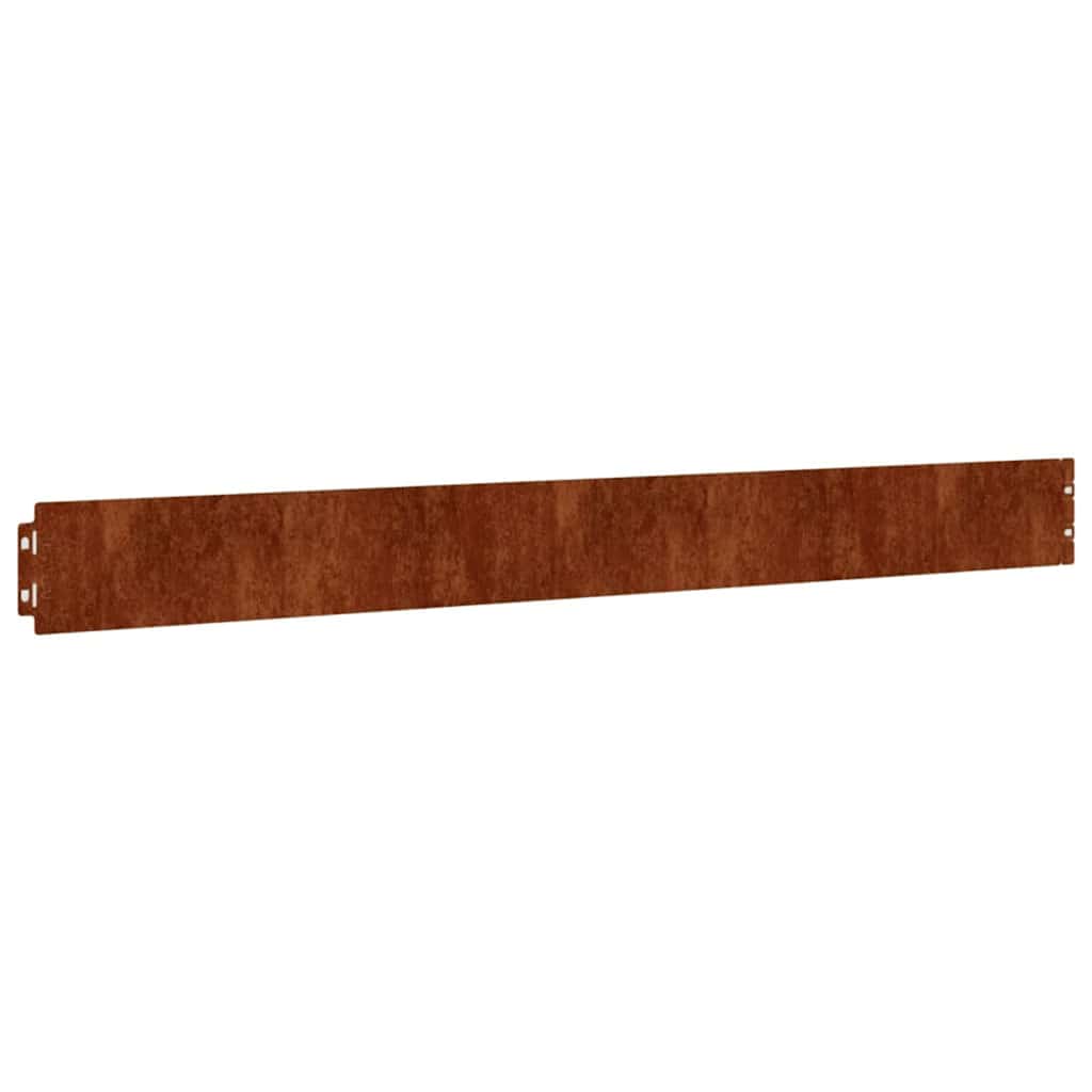 vidaXL Lawn Edgings 10 pcs 10x103 cm Flexible Corten steel 3