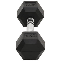 vidaXL Dumbbells 2 pcs 4 kg Total Cast Iron 5