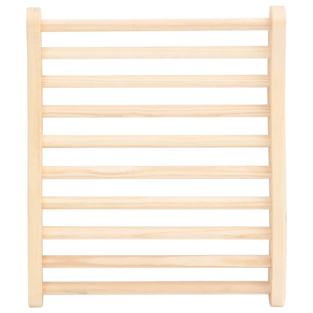 vidaXL S-Shape Sauna Backrest Solid Wood Pine 2