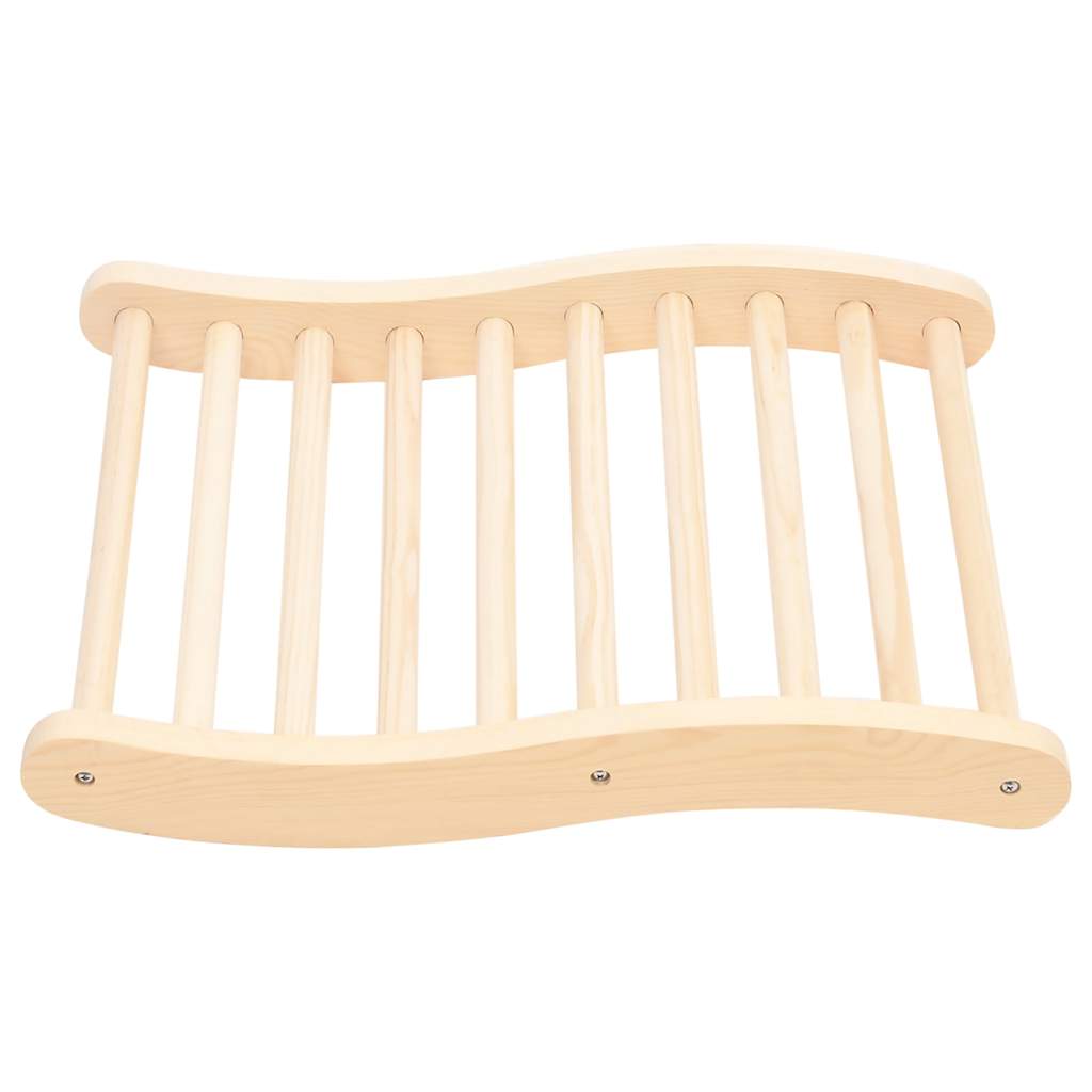 vidaXL S-Shape Sauna Backrest Solid Wood Pine 3