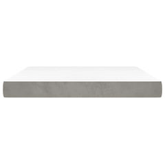 Pocket Spring Bed Mattress Medium 152x203x20cm Light grey Queen