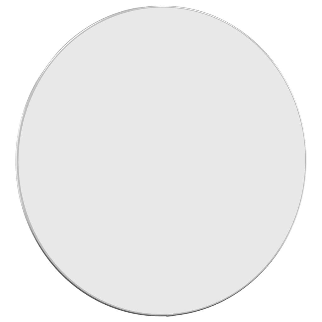 vidaXL Wall Mirror Silver Ø 60 cm Round 3
