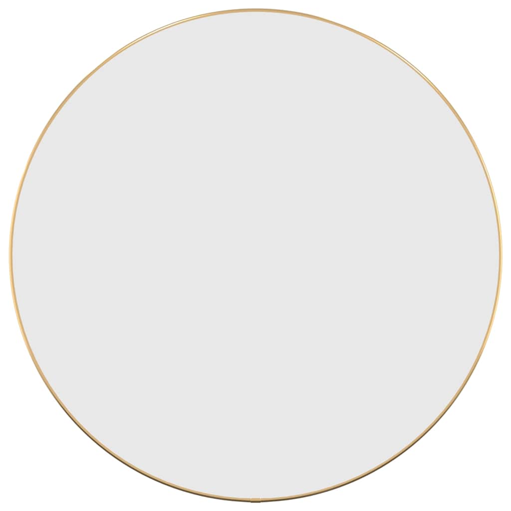 vidaXL Wall Mirror Gold Ø 60 cm Round 2