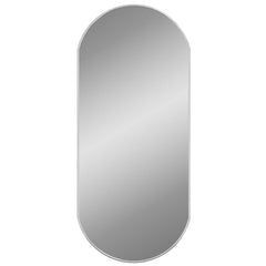 vidaXL Wall Mirror Silver 80x35 cm Oval 2