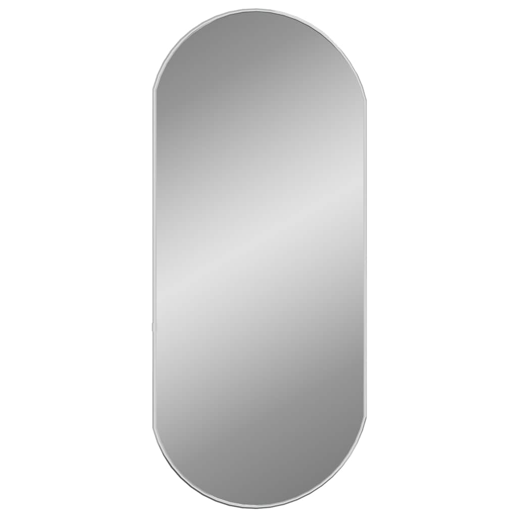vidaXL Wall Mirror Silver 80x35 cm Oval 3