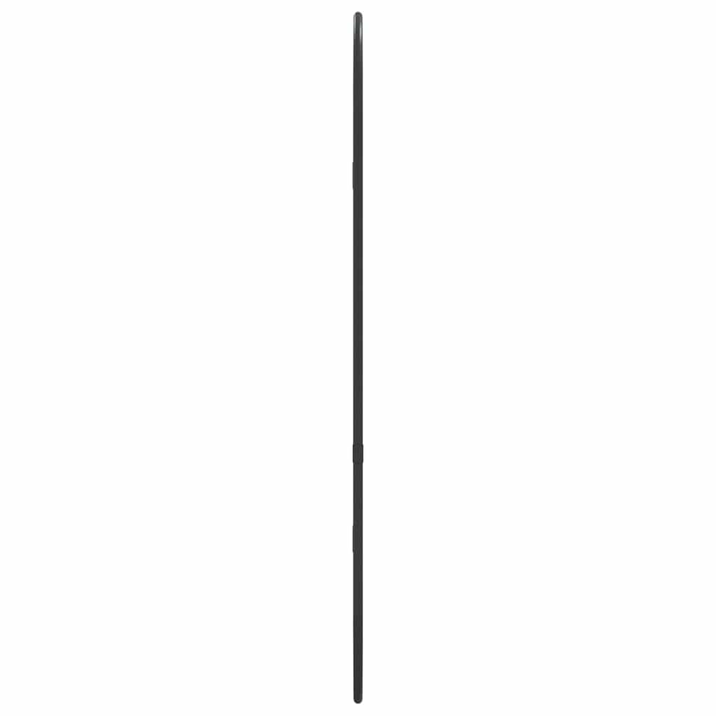 vidaXL Wall Mirror Black 60x25 cm Oval 4