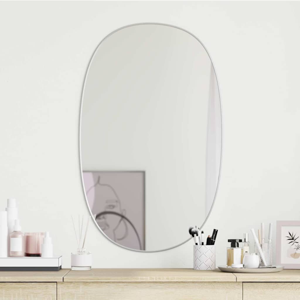 vidaXL Wall Mirror Silver 70x45 cm 1